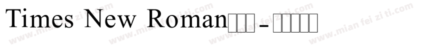 Times New Roman生成器字体转换